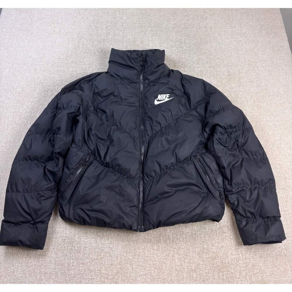Nike Sportswear Women Black Windrunner Puffer Jacket XS CU5094-011